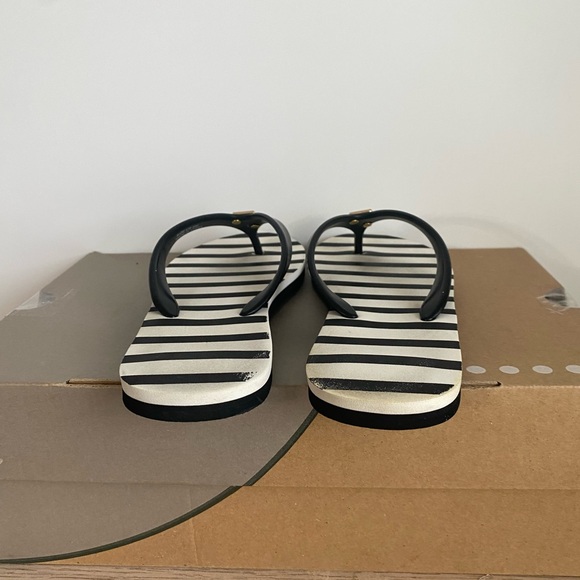 Kate Spade ♠️ Black/White Women Slide Slippers - SZ 5-6 - Picture 8 of 14